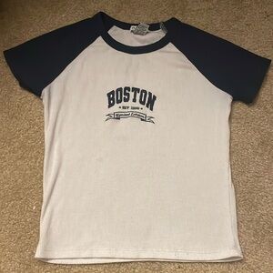 small boston ribbed t-shirt size small